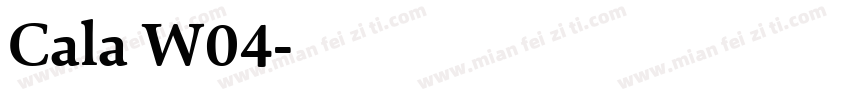Cala W04字体转换